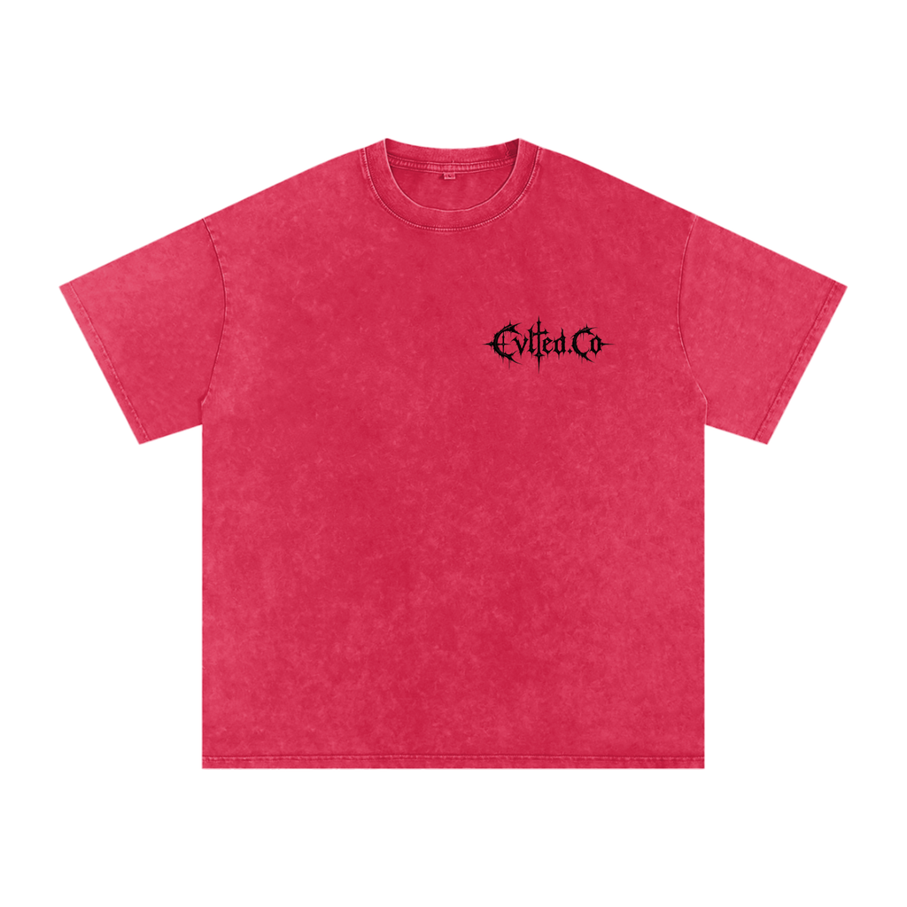 Cvlted Step Up Snow Washed Oversized Cotton T-Shirt