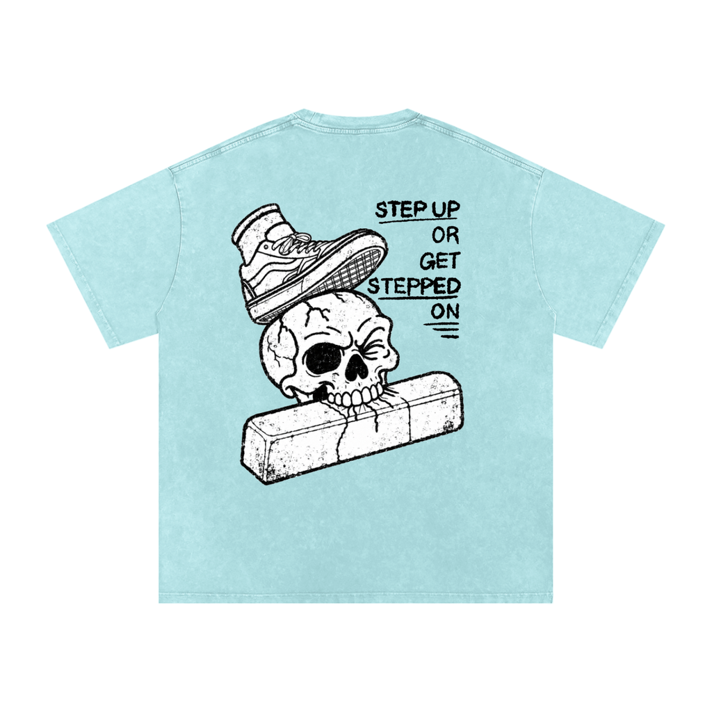 Cvlted Step Up Snow Washed Oversized Cotton T-Shirt