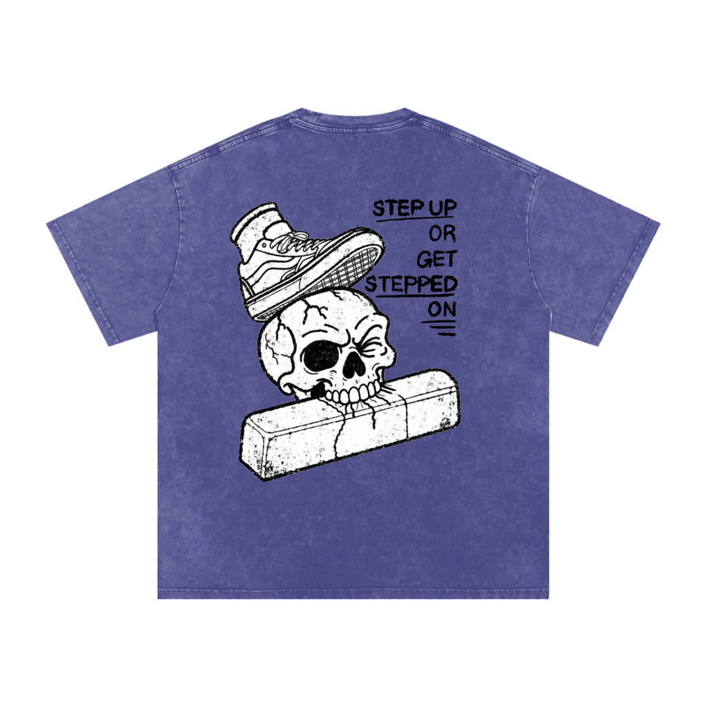 Cvlted Step Up Snow Washed Oversized Cotton T-Shirt