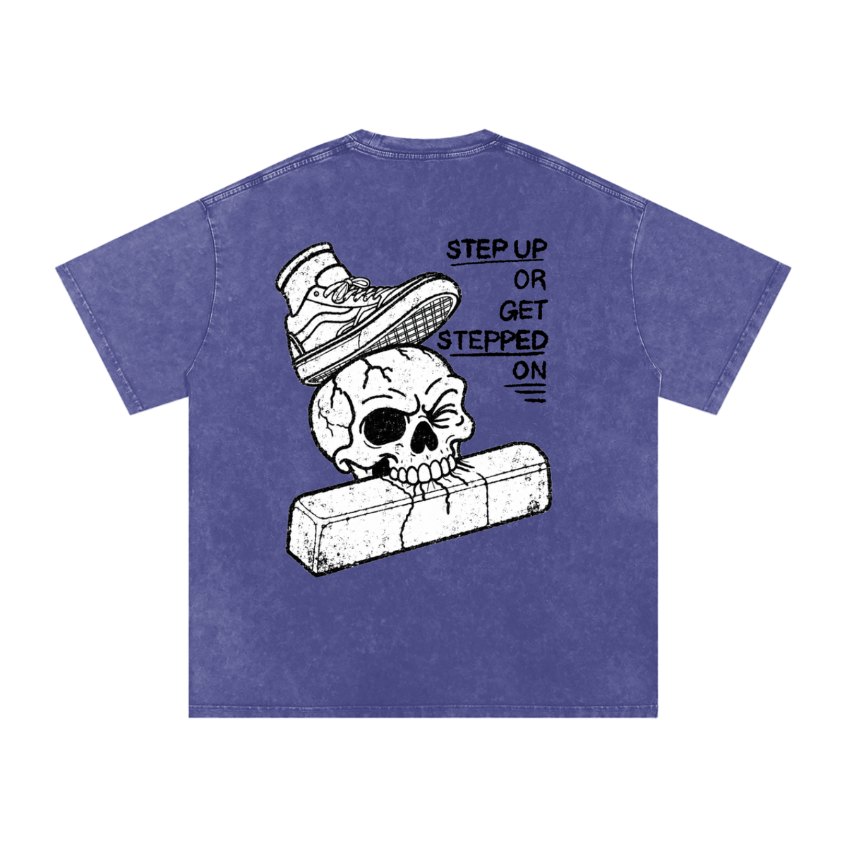 Cvlted Step Up Snow Washed Oversized Cotton T-Shirt