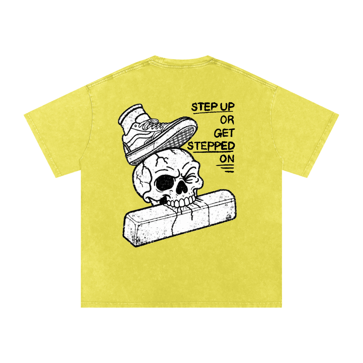 Cvlted Step Up Snow Washed Oversized Cotton T-Shirt