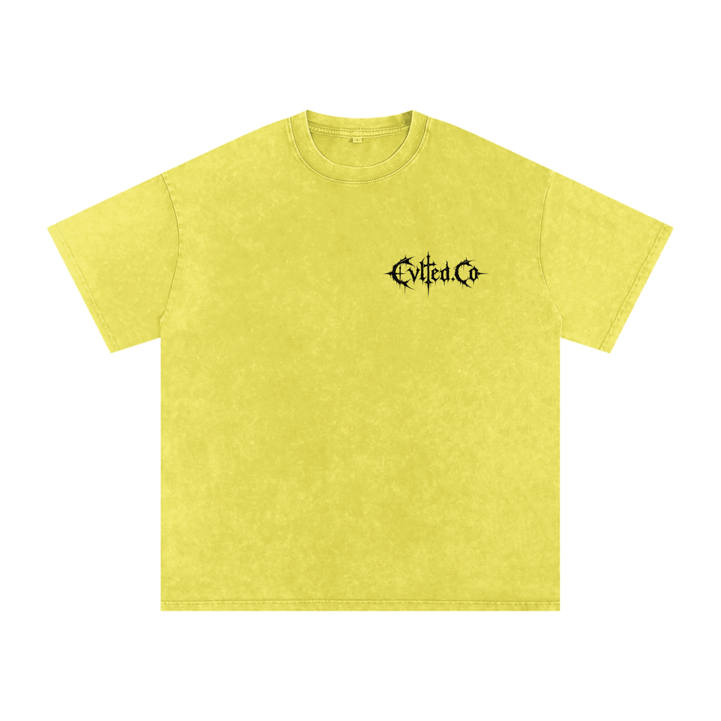 Cvlted Step Up Snow Washed Oversized Cotton T-Shirt