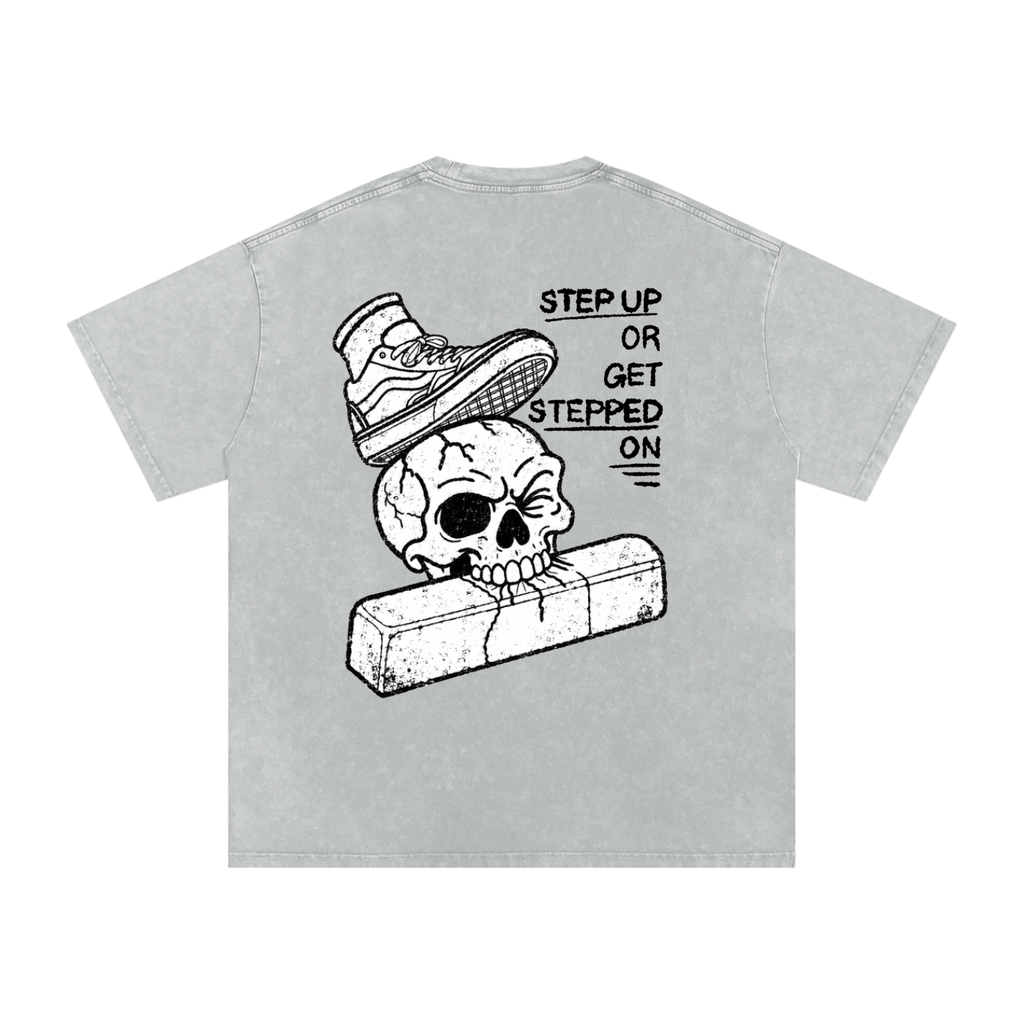 Cvlted Step Up Snow Washed Oversized Cotton T-Shirt