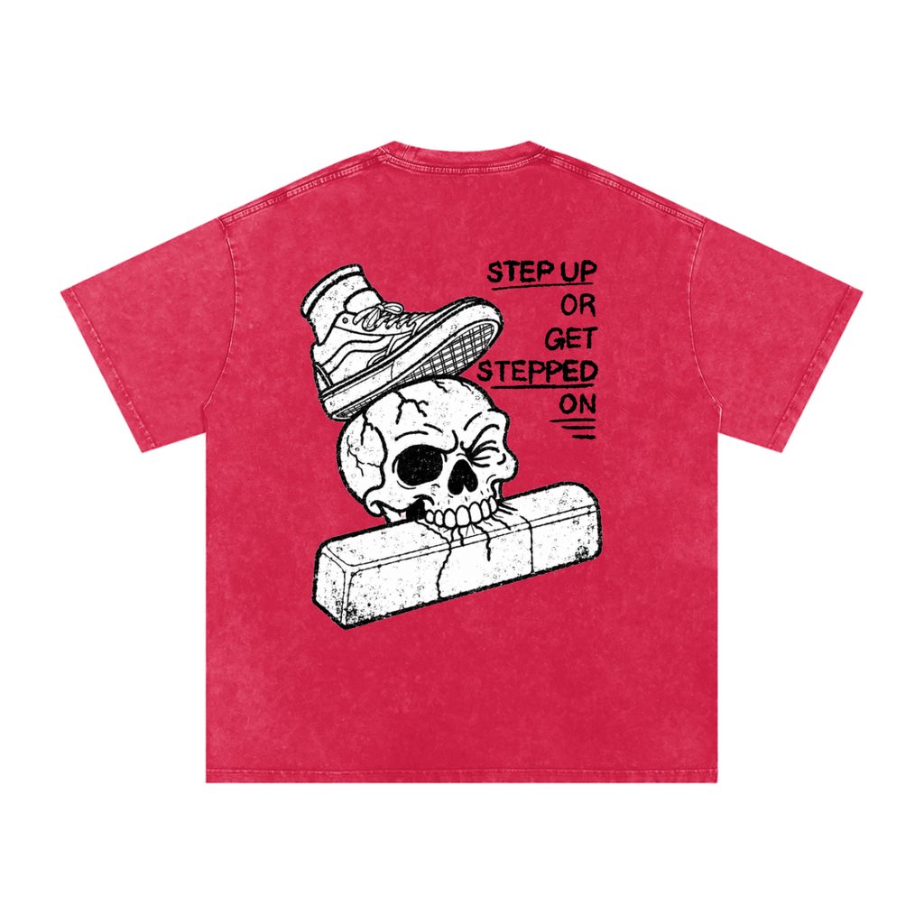 Cvlted Step Up Snow Washed Oversized Cotton T-Shirt